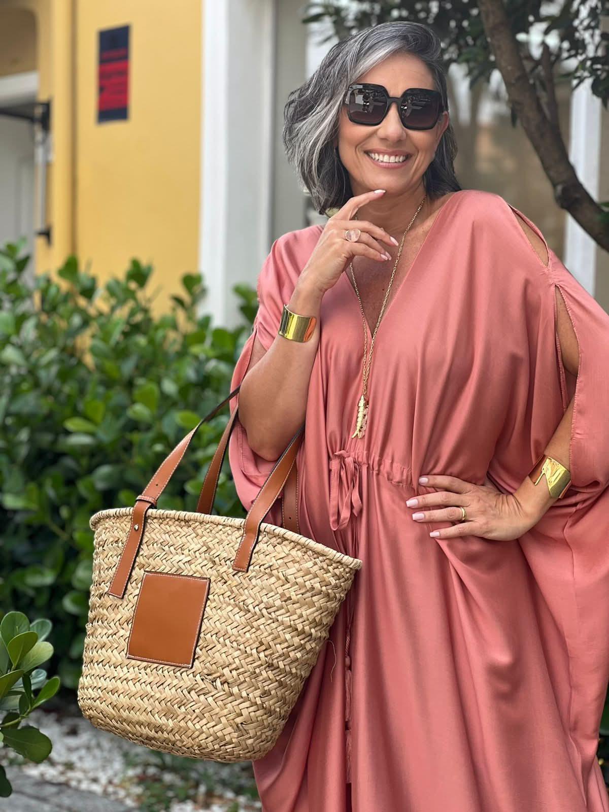 Kaftan Sardenha Terracota Carmelia