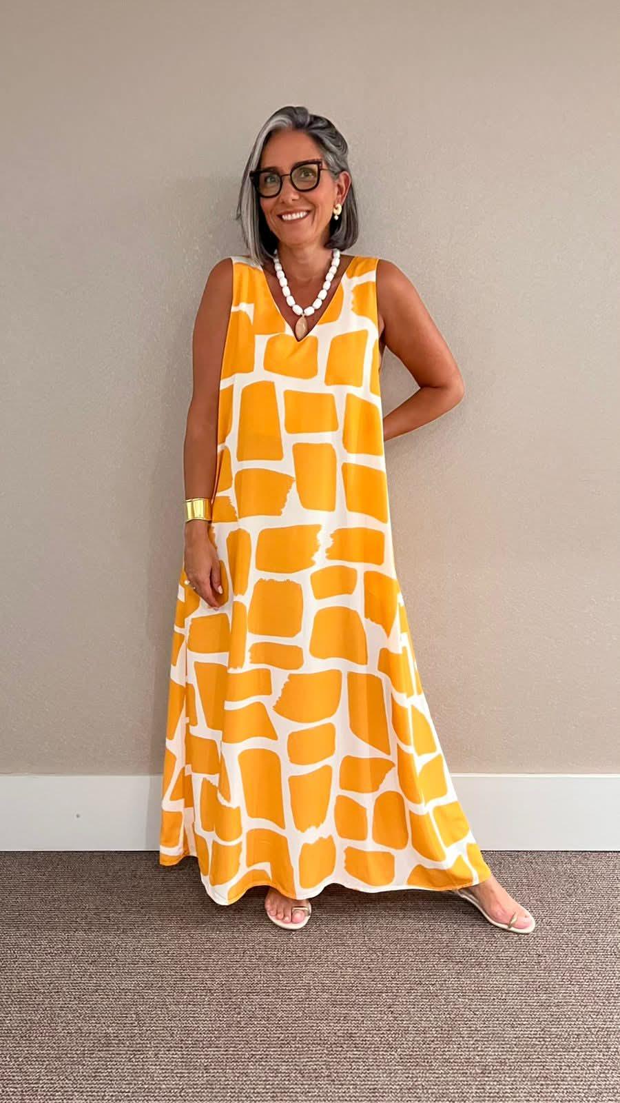 Vestido Stones Laranja Carmelia