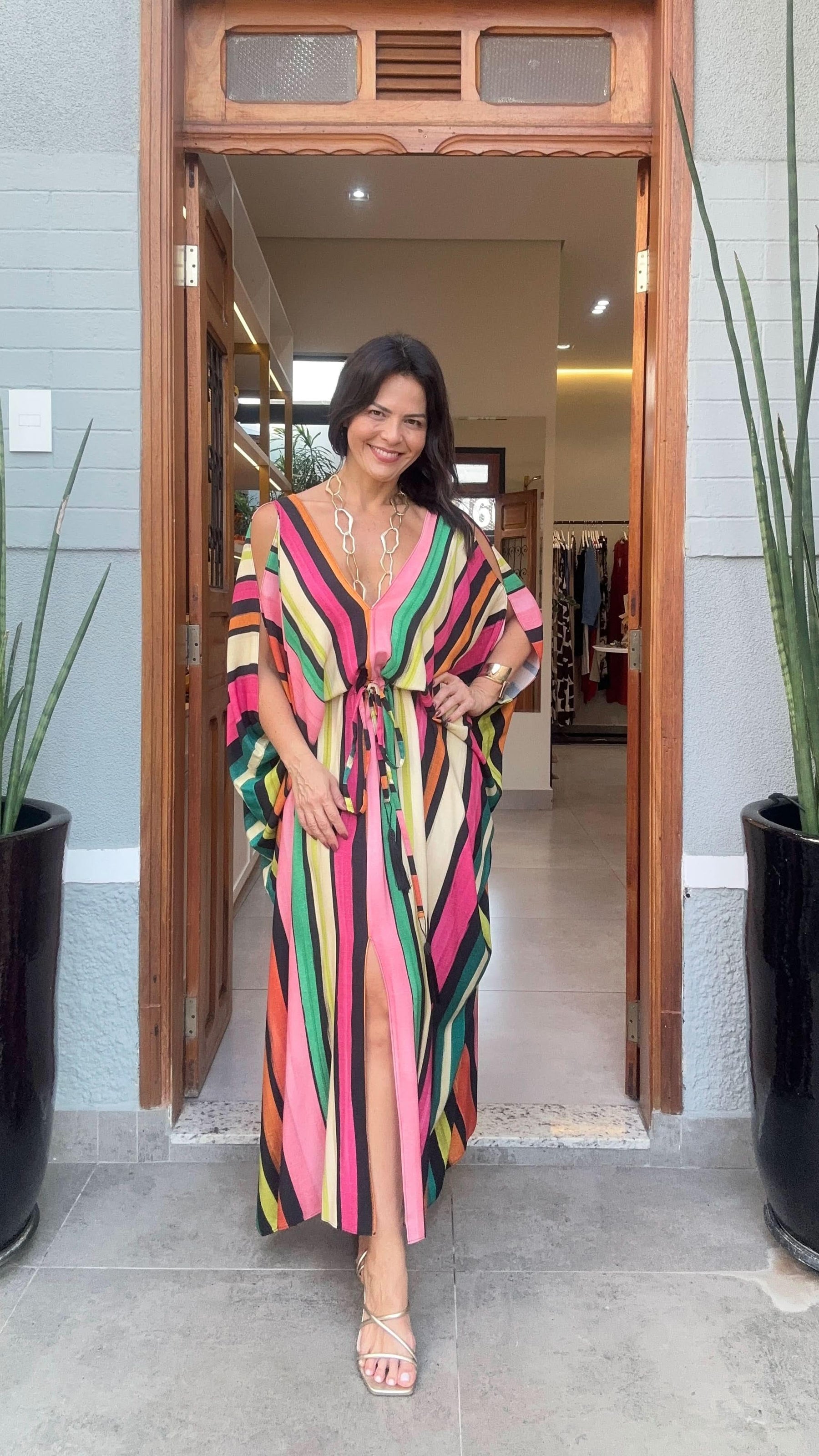 Kaftan Color Stripes Carmelia