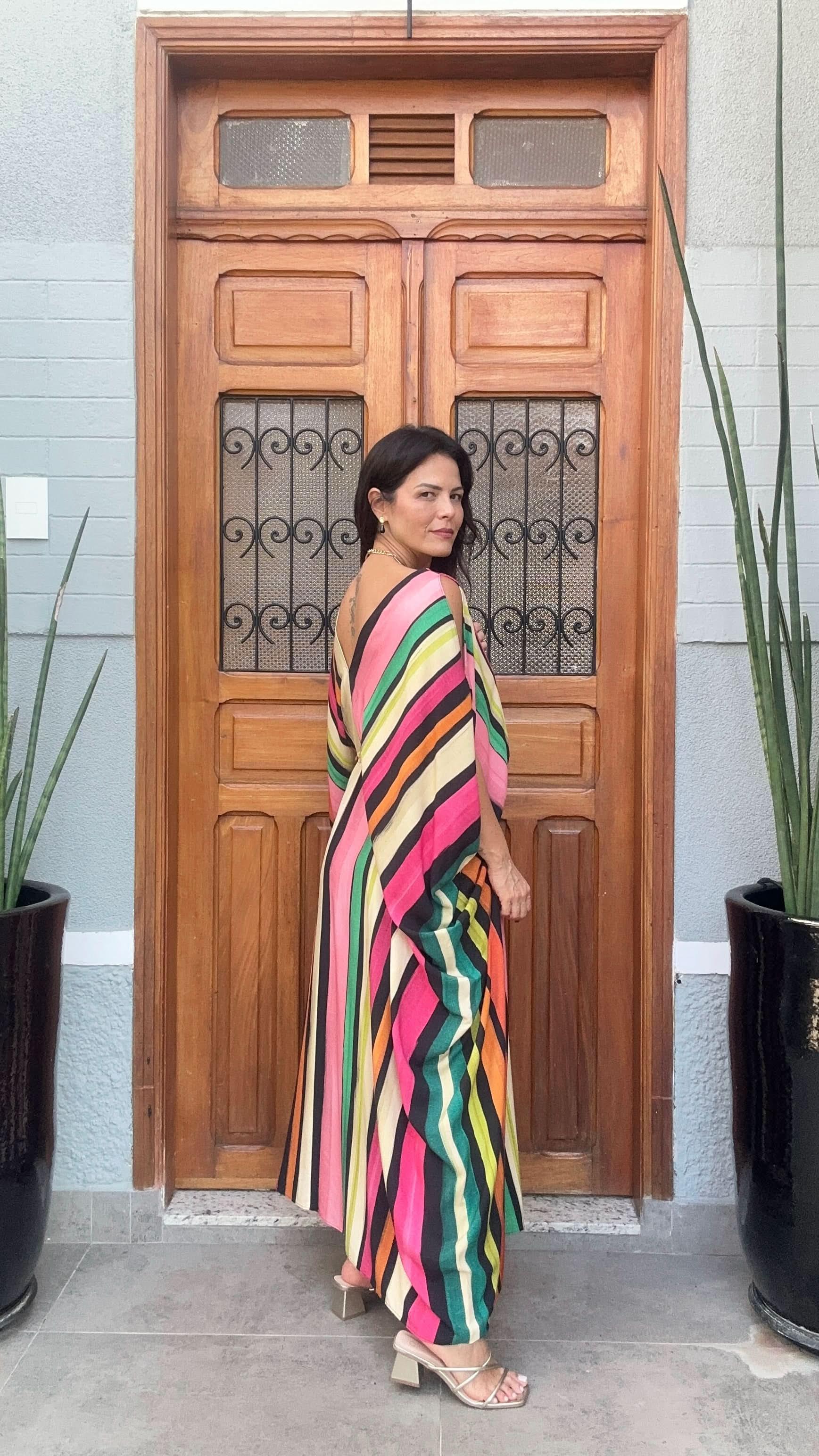 Kaftan Color Stripes Carmelia