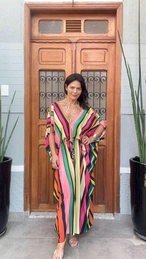 Kaftan Color Stripes Carmelia