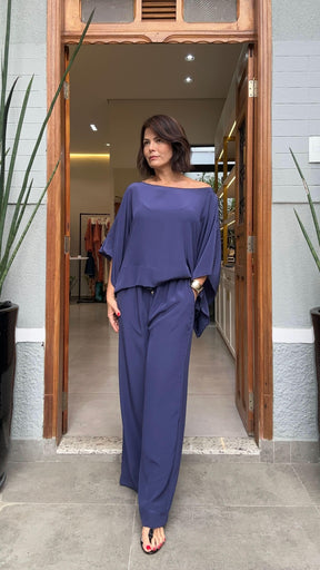 Conjunto Kimono Seda Pura Carmelia