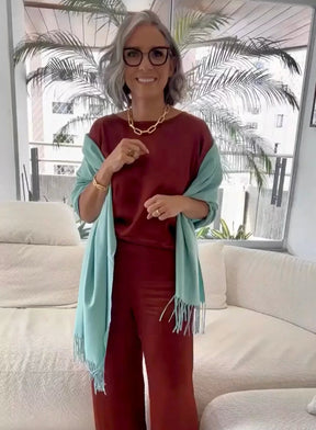 Conjunto Viscose Acetinado Carmelia
