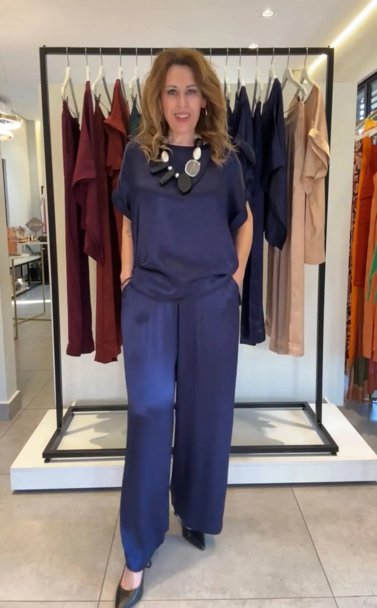 Conjunto Viscose Acetinado Carmelia