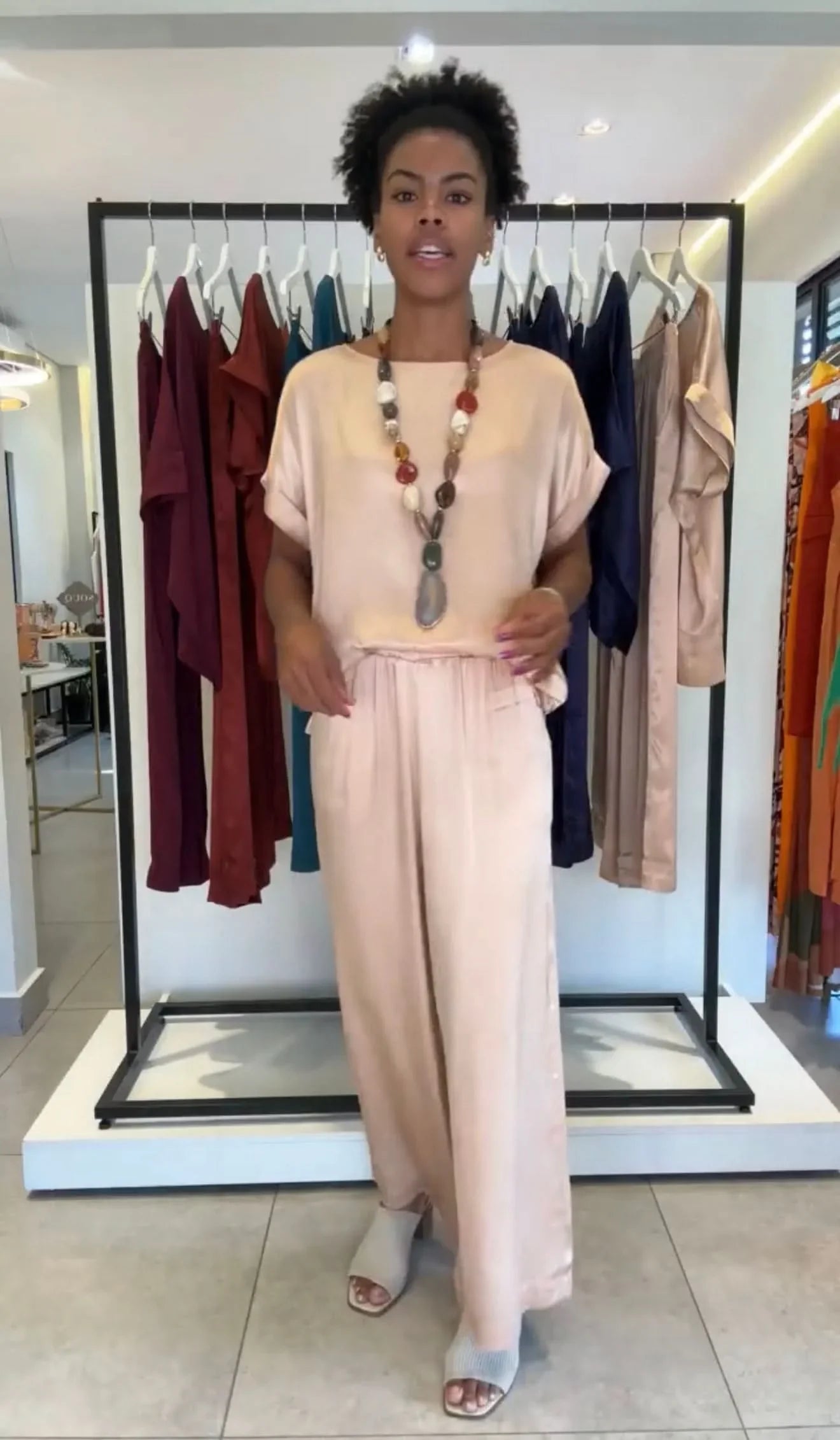 Conjunto Viscose Acetinado Carmelia