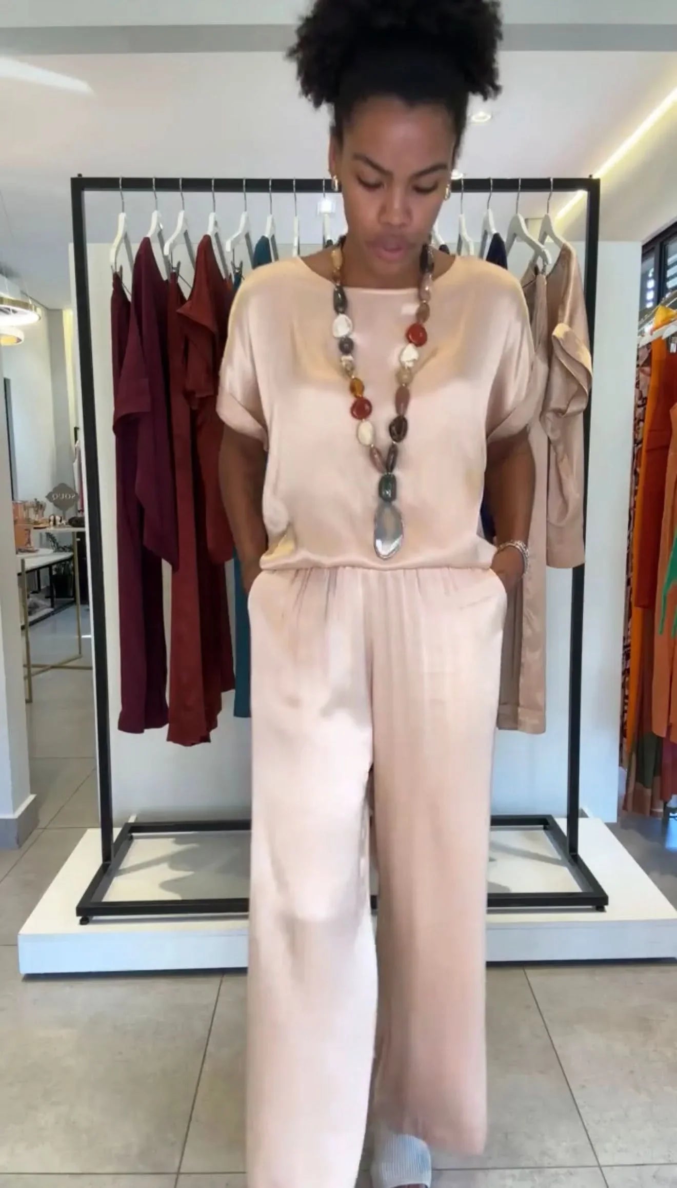 Conjunto Viscose Acetinado Carmelia