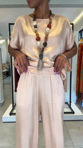 Conjunto Viscose Acetinado Carmelia