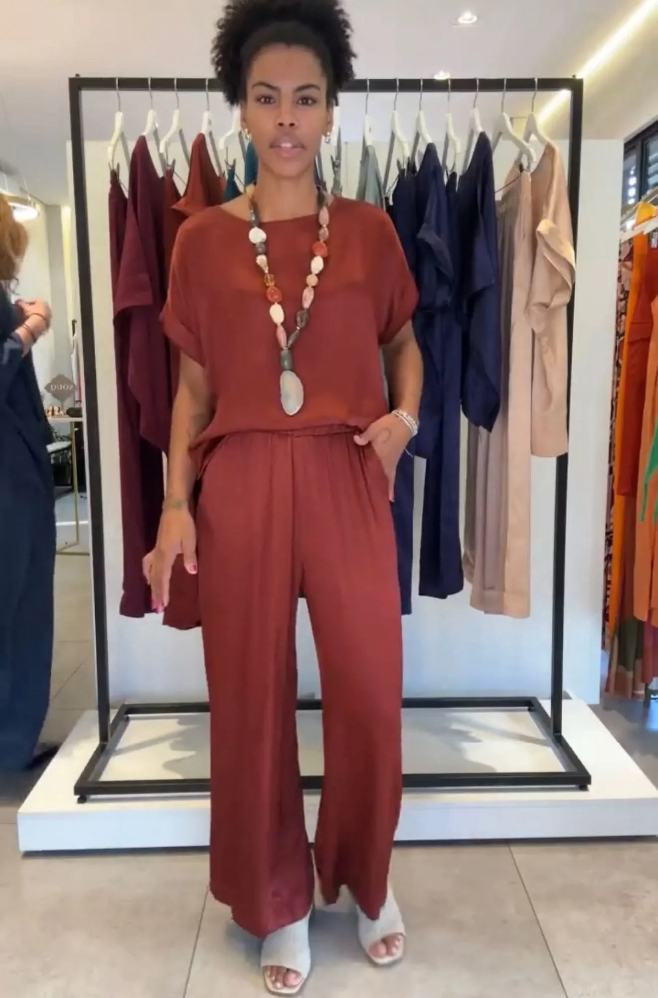 Conjunto Viscose Acetinado Carmelia