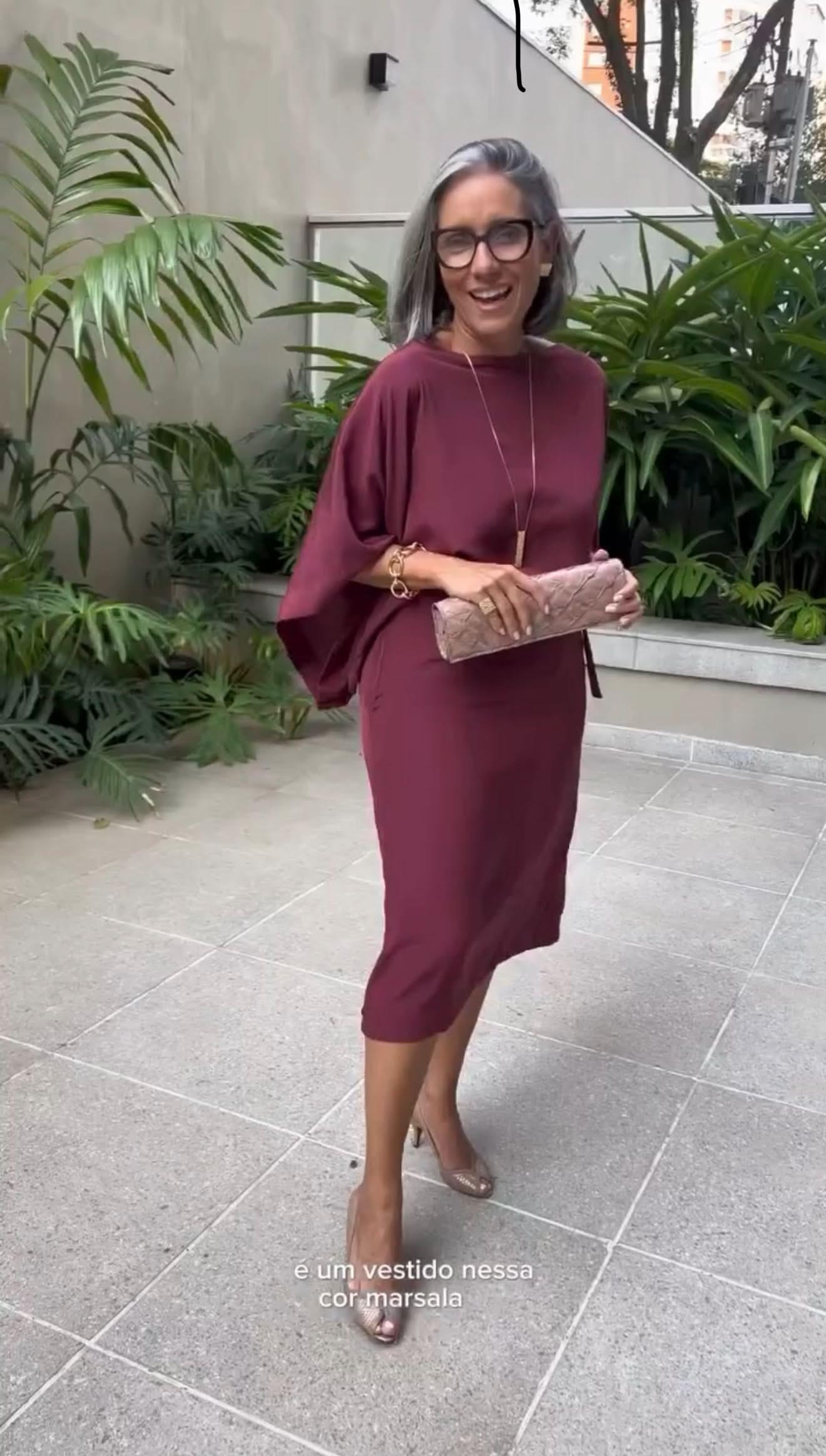 Vestido Seda Midi Carmelia