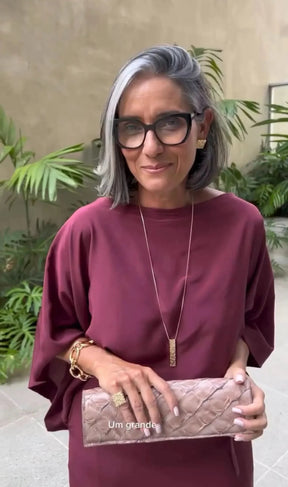 Vestido Seda Midi Carmelia