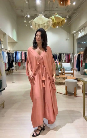 Kaftan Sardenha Terracota Carmelia