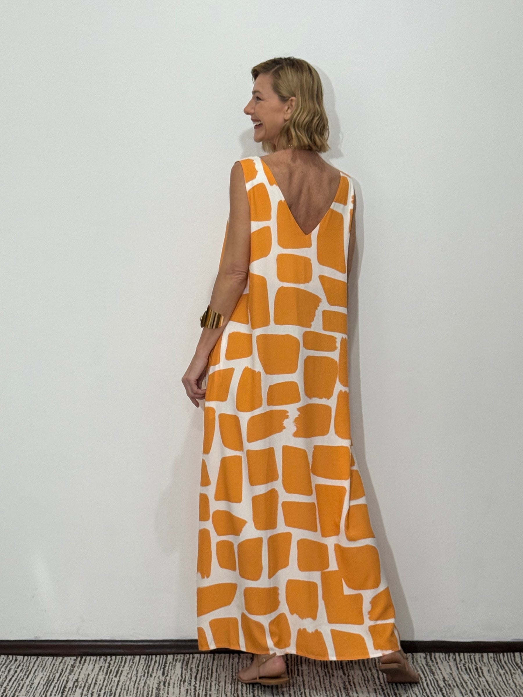 Vestido Stones Laranja Carmelia