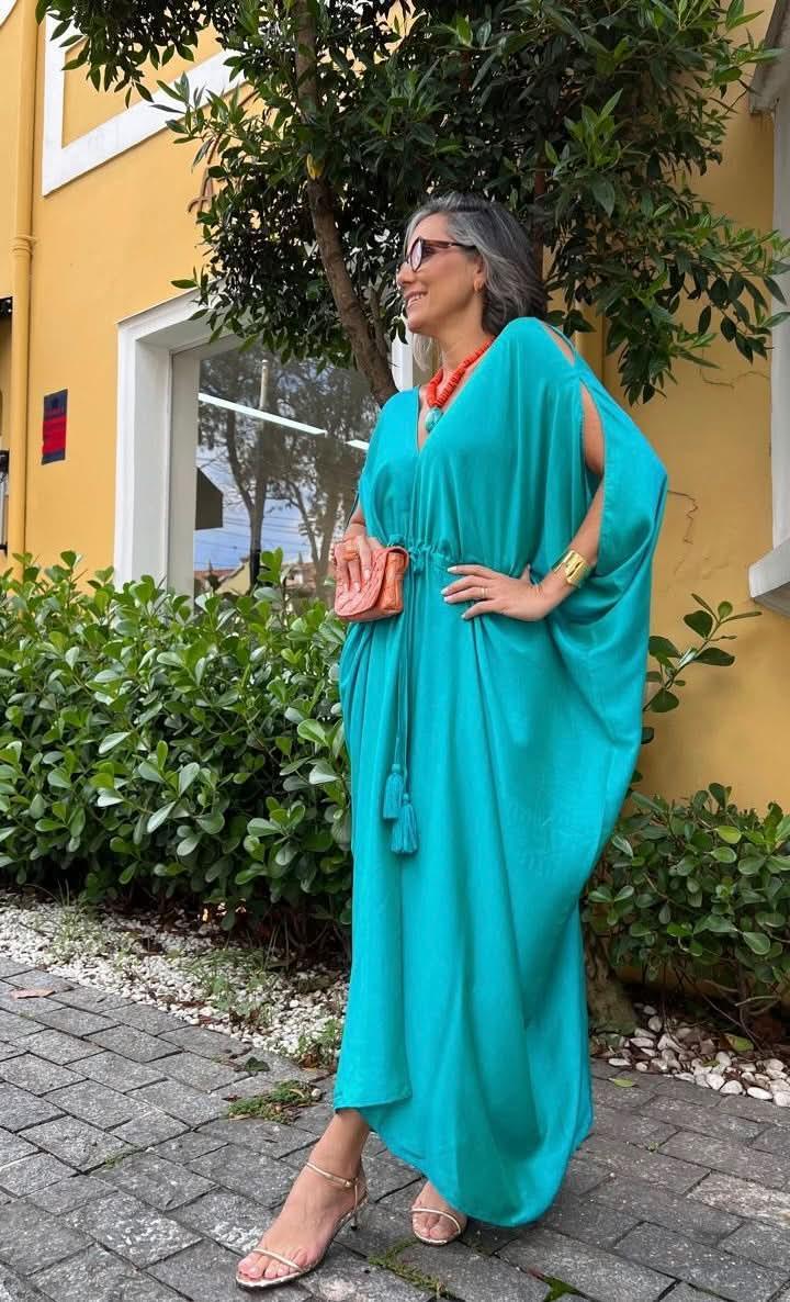 Kaftan Sardenha Seda Pura Carmelia