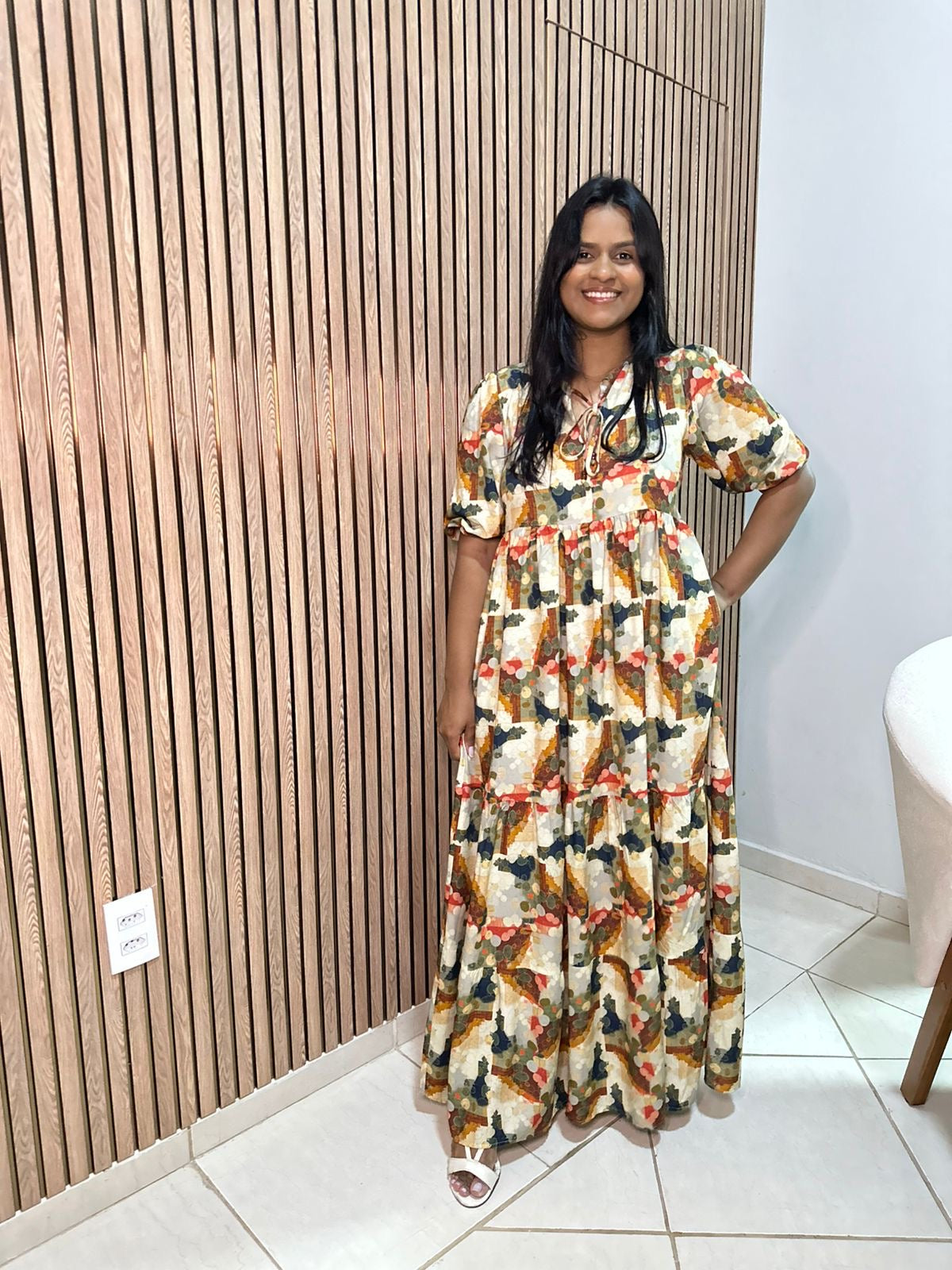 Vestido Camila Estampa Carmel Carmelia