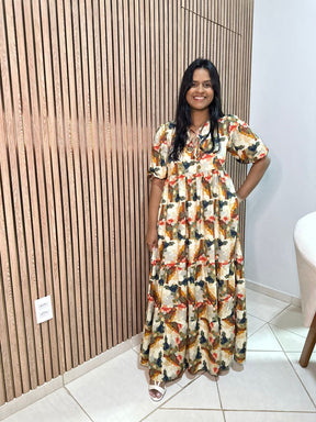 Vestido Camila Estampa Carmel Carmelia
