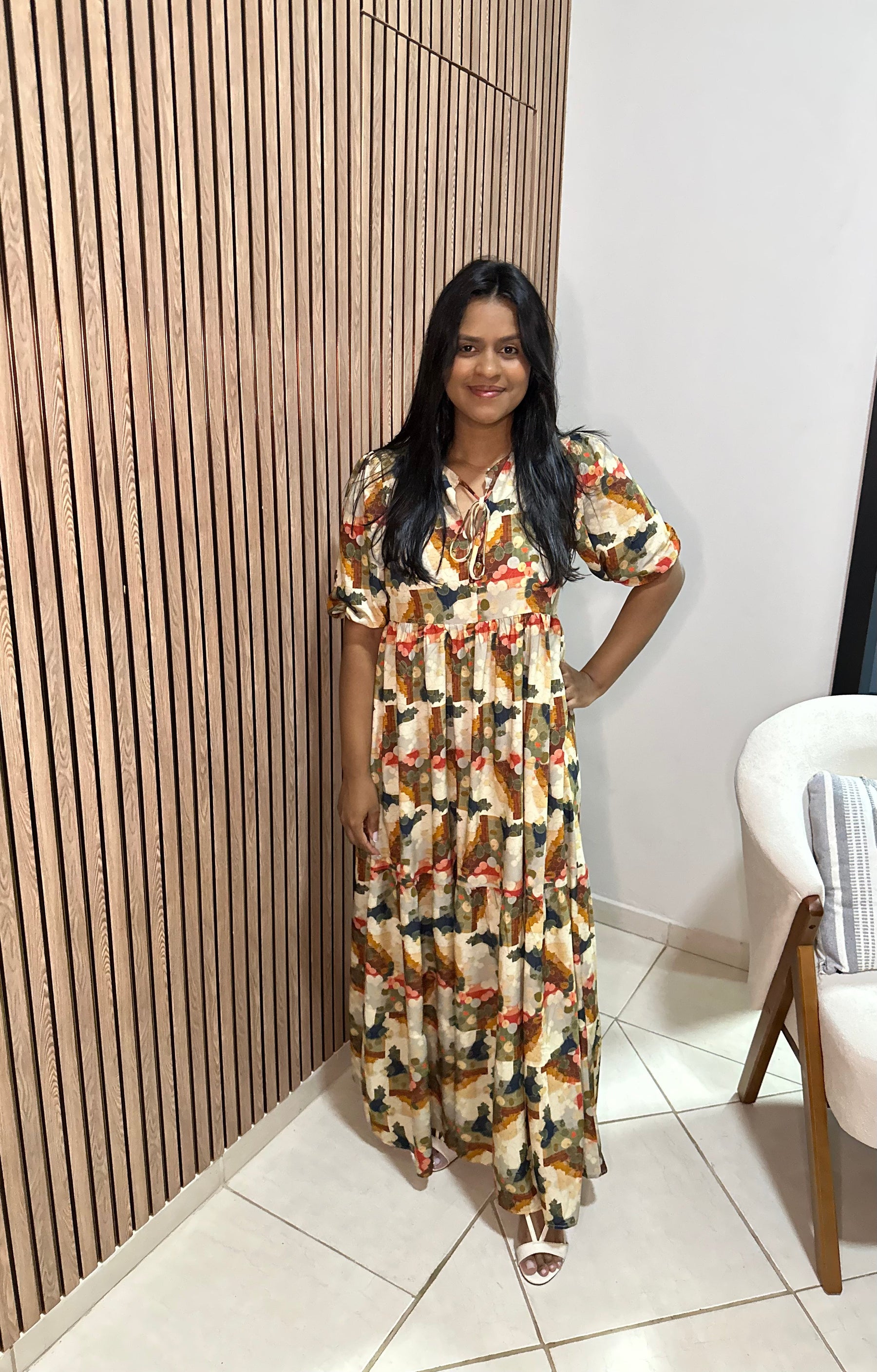 Vestido Camila Estampa Carmel Carmelia