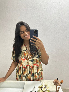 Vestido Camila Estampa Carmel Carmelia