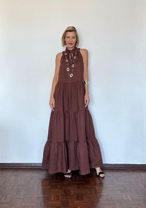 Vestido Santa Fé em Linho Carmelia