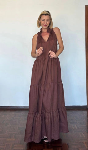 Vestido Santa Fé em Linho Carmelia