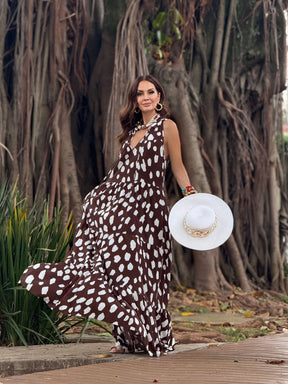 Vestido Tucson Chocolate Carmelia