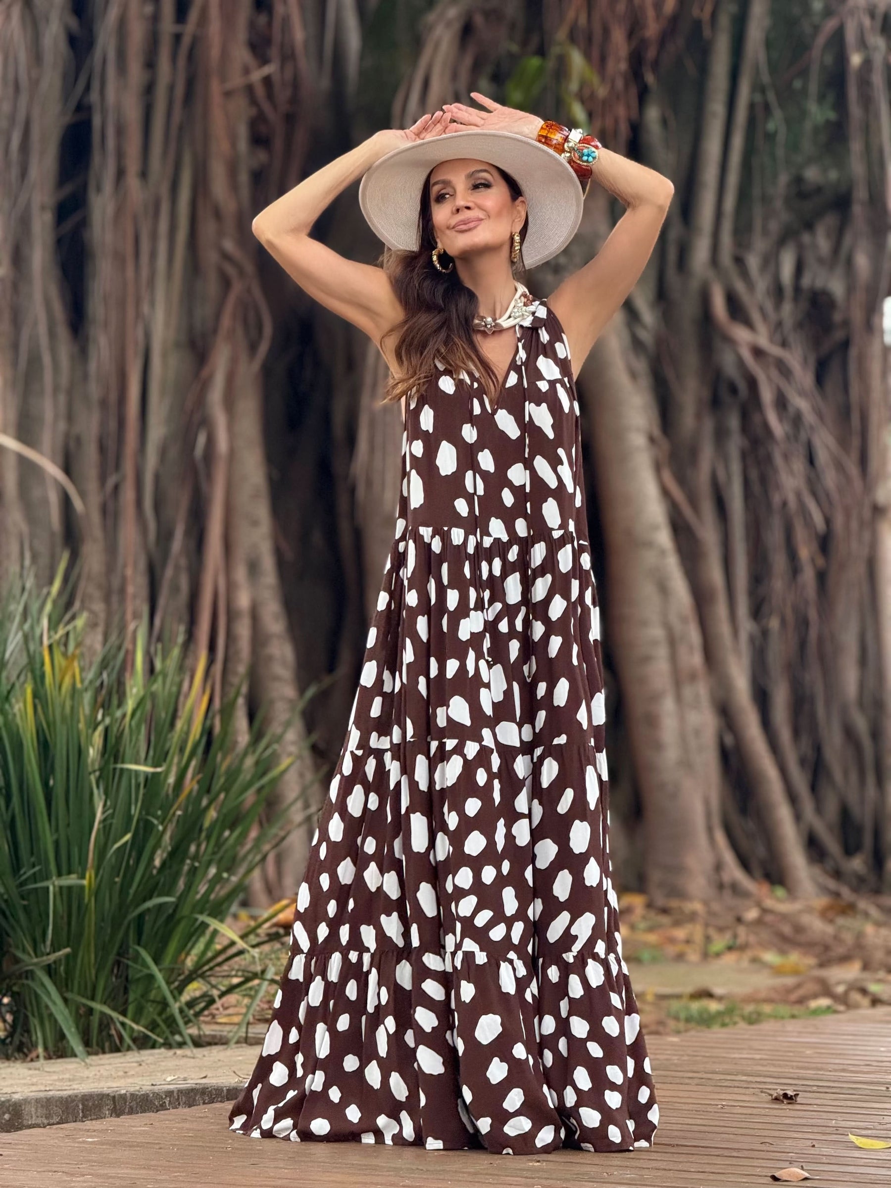 Vestido Tucson Chocolate Carmelia