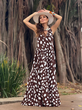 Vestido Tucson Chocolate Carmelia