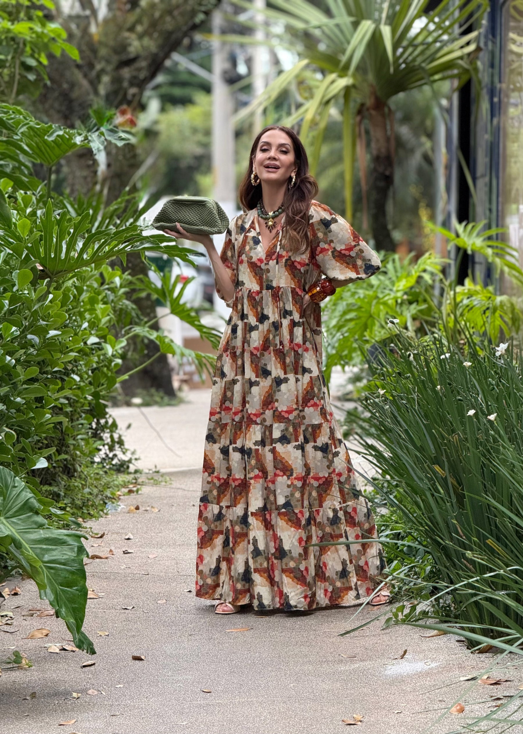 Vestido Camila Estampa Carmel Carmelia