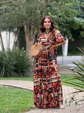 Vestido Camila Estampa Detroit Carmelia