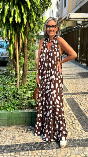 Vestido Tucson Chocolate Carmelia