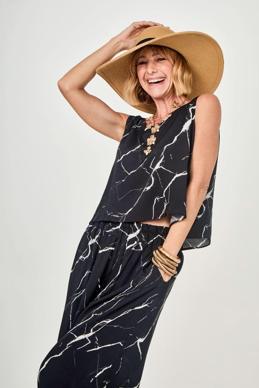 Conjunto Carrara Nero P&B Carmelia