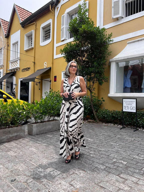 Vestido Pregas Ezilda Carmelia